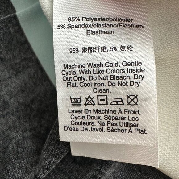 DKNY Womens Abstract Print Short Sleeve Wrap Top M - Picture 4 of 5